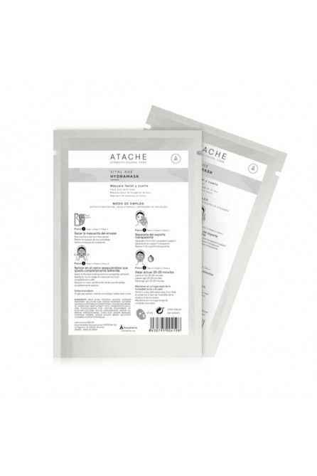 ATACHE VITAL AGE HYDRAMASK | REGENERATING HYDROGEL MASK FOR FACE AND NECK 1 PC.