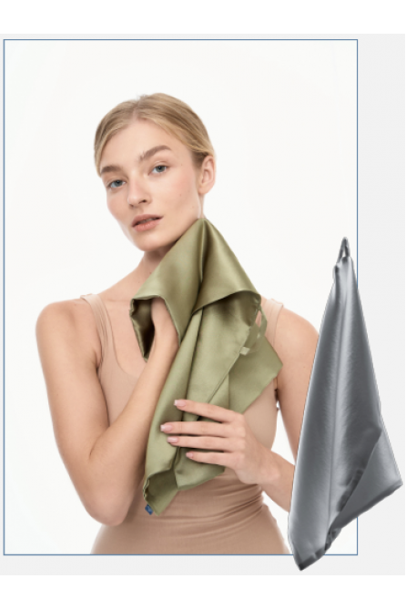 Silk face towel